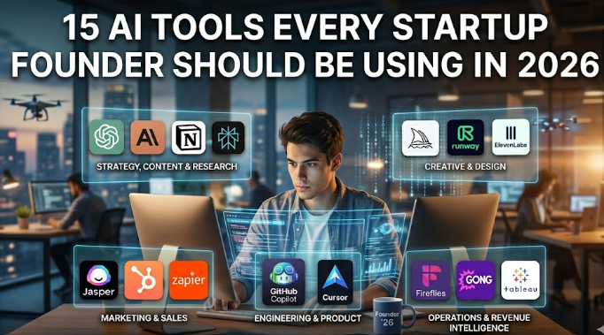 15 AI Tools Every Startup Founder Should Be Using in 2026