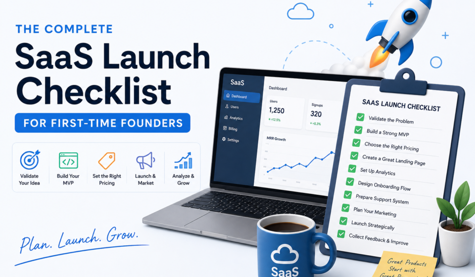 The Complete SaaS Launch Checklist for First-Time Founders