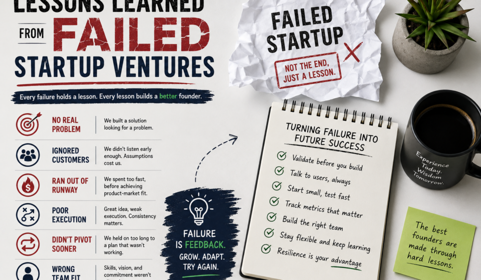 Lessons Learned From Failed Startup Ventures